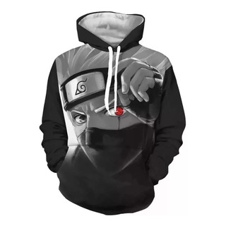 Blusa De Frio Agasalho Moletom Kakashi Naruto Akatsuki Casaco