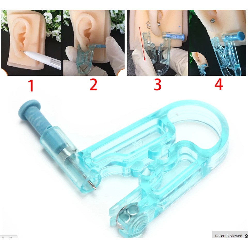 Para Furar Orelha Cartilagem + Brinco Perfura 1 Peça | Shopee Brasil