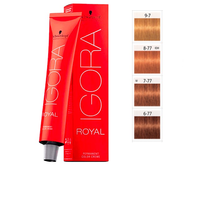 Kit 1 Coloração Igora Royal 97 E 1 Igora Royal 077Linda 24 Horas