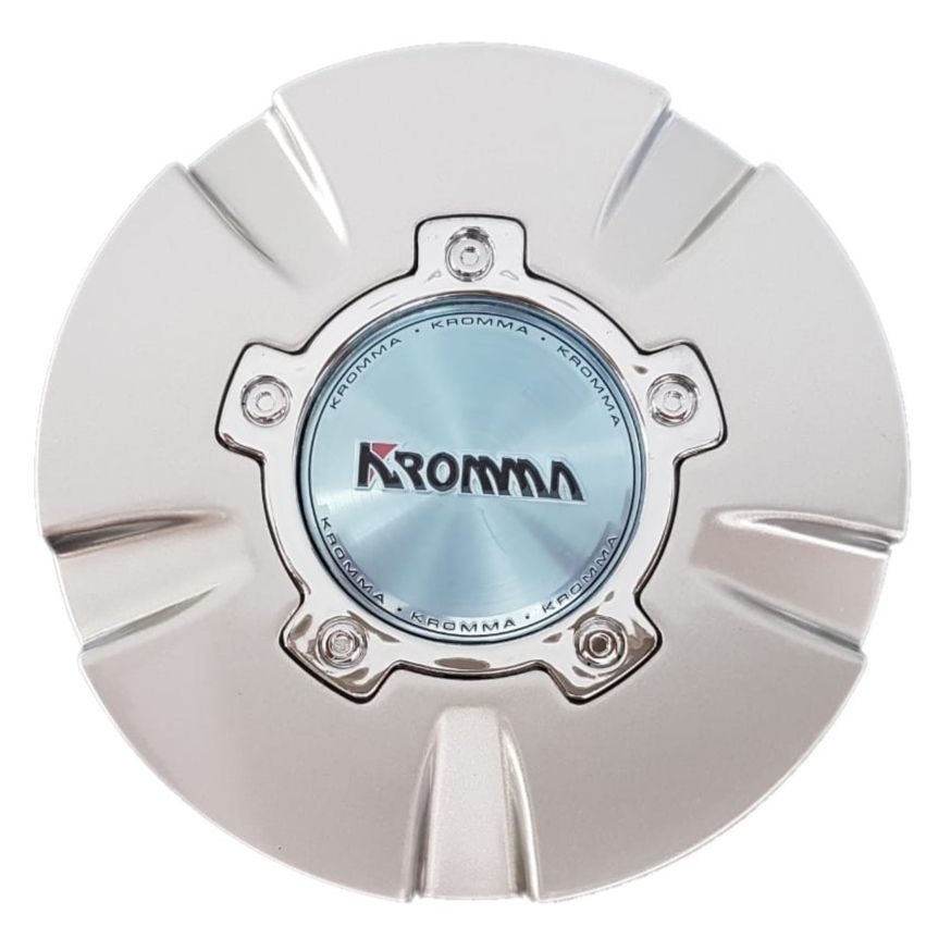 calota centro de roda kromma kr 1630 aro 17 prata (150494)