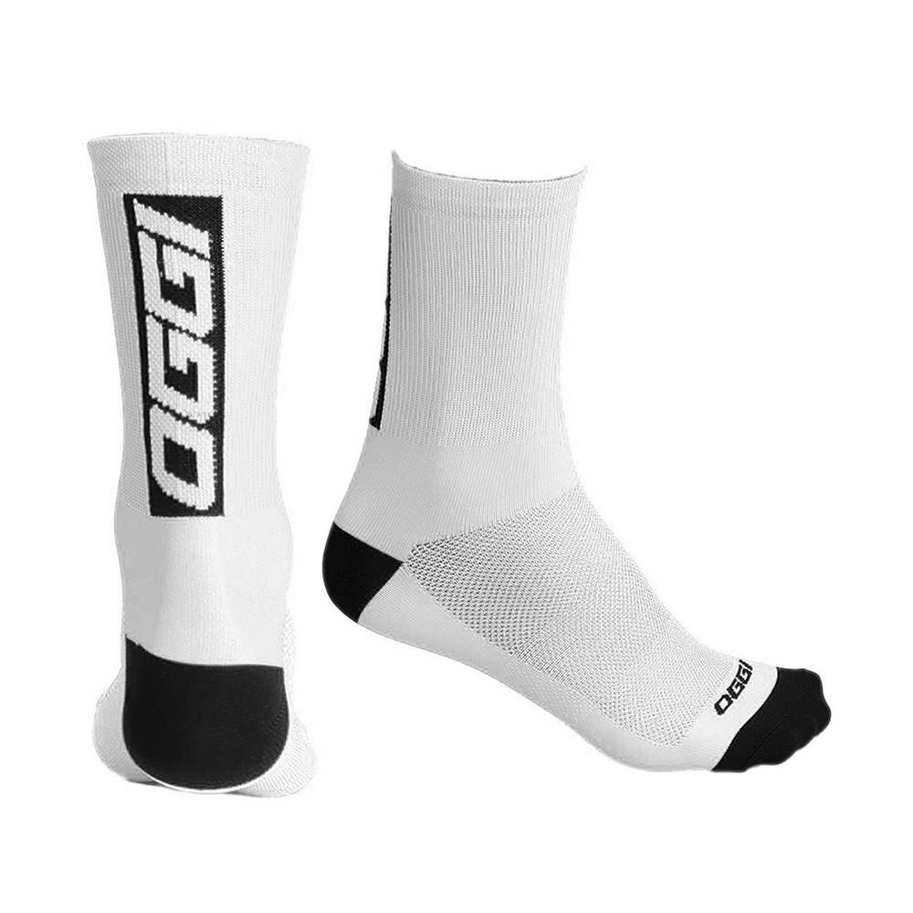 Meia Cano Longo Oggi Branco/Preto em Oferta na Shopee