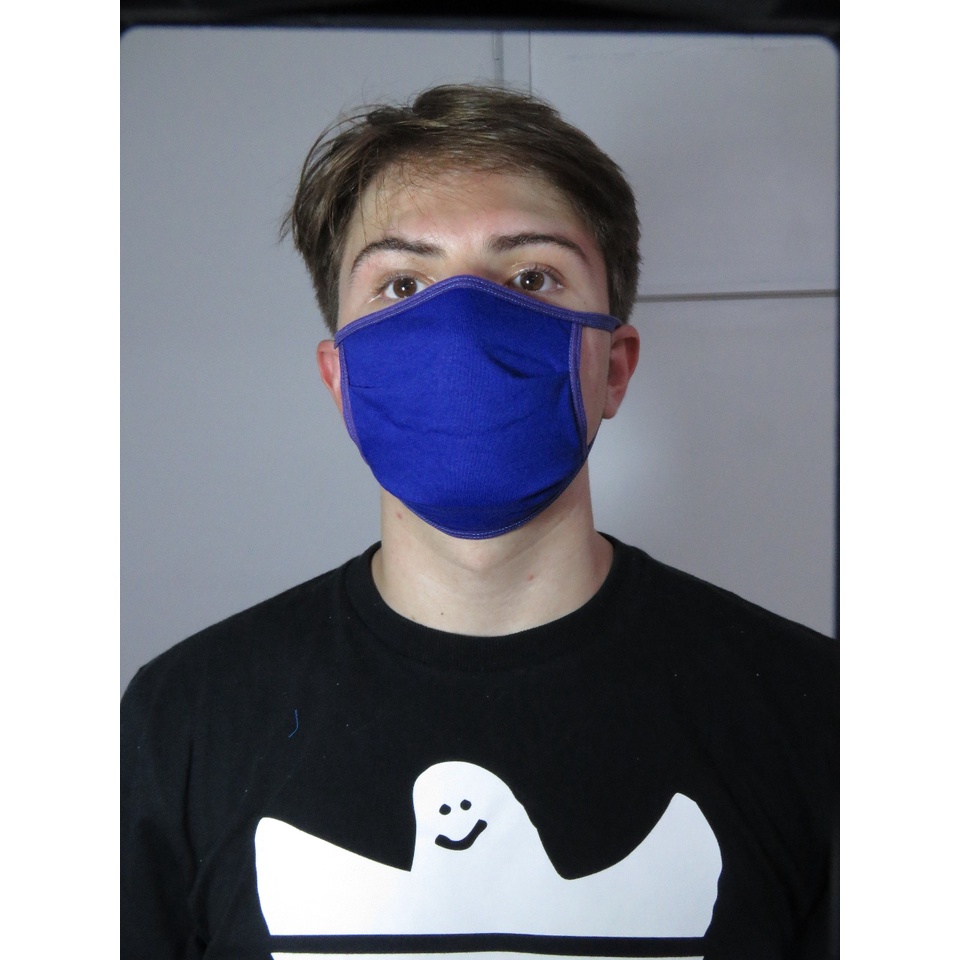 9und Máscaras de Algodão Lisa Tripla Proteção Lavável