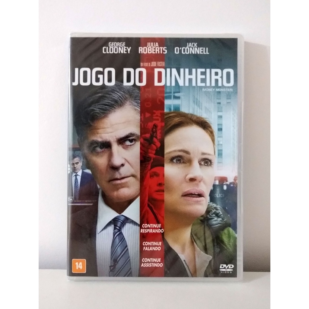 DVD Jogo do Dinheiro - George Clooney - Julia Roberts - Jodie Foster - Novo - Lacrado