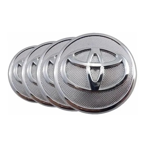 Kit 4 Calotinha Miolo Centro Roda Toyota Corolla Cromada em Oferta na Shopee