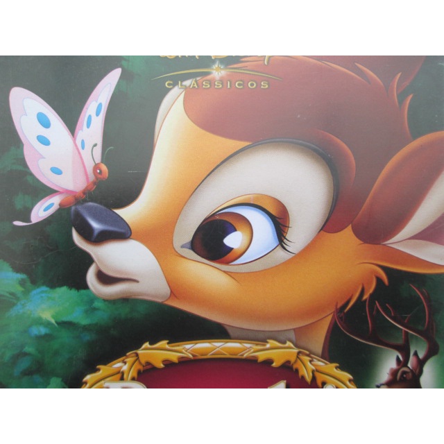 DVD Duplo - BAMBI / WALT DISNEY - CLASSICOS -  Edição Especial 2 Discos DVD Zerados Originais + Encarte de 6 Paginas