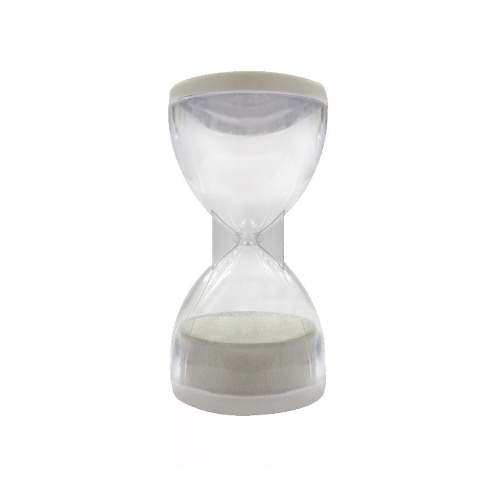 Ampulheta 50 a 70 seg. 3,5cm X 6,7cm. Tampa Branca Acessório de Jogo Ludens Spirit AMP060-BR