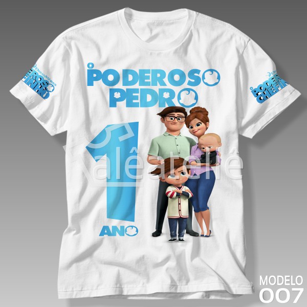 Camiseta Poderoso Chefinho Festa Aniversário Infantil Adulto Personalizada