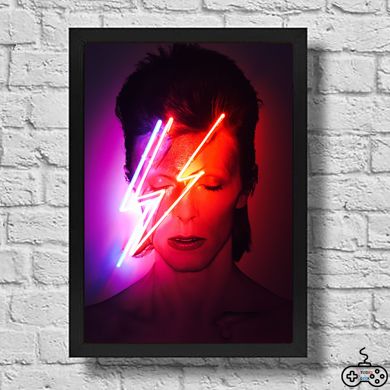 Quadro Decorativo David Bowie A X Cm Shopee Brasil