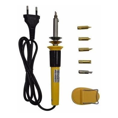 Ferro de Solda Pirografo Escreve Desenhar Gravar Madeira Pino PVC Couro Queima corta e sela cetim Soldador 30w 220 Volts