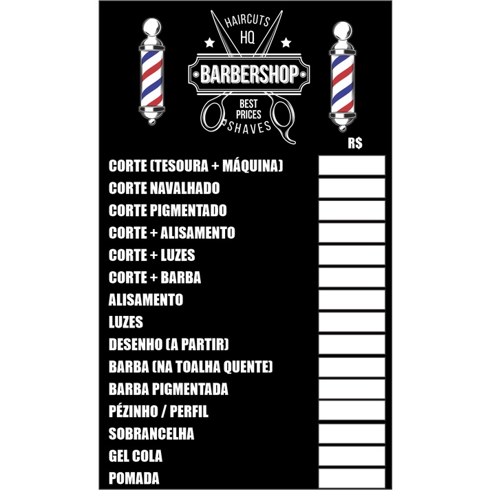 Banner Arte Pronta - Barbearia