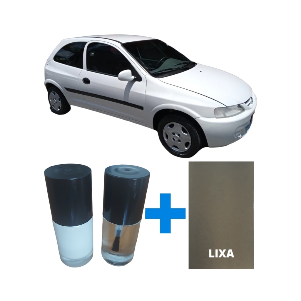 Tinta Tira Risco Automotivo Celta Branco Mahler 2000 2001 2002 2003