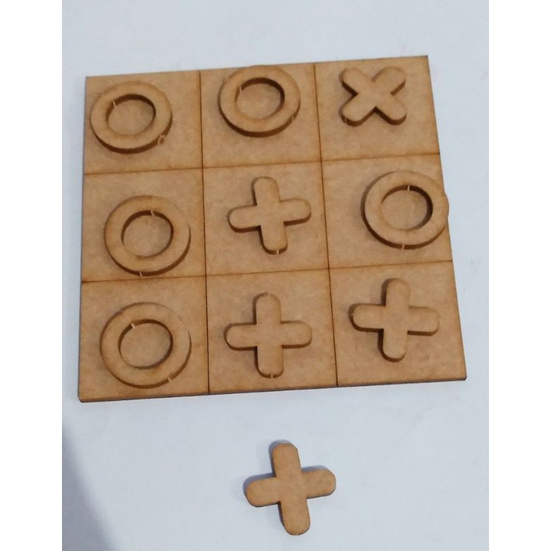 Jogo da Velha em MDF Cru