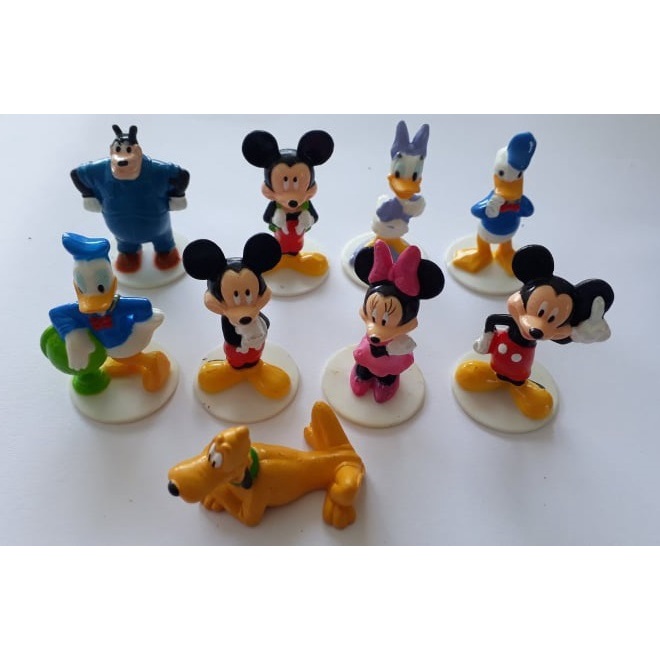 Kinder ovo - Lote com 9 bonecos Mickey Mouse Clubhouse (Zaini) 4cm