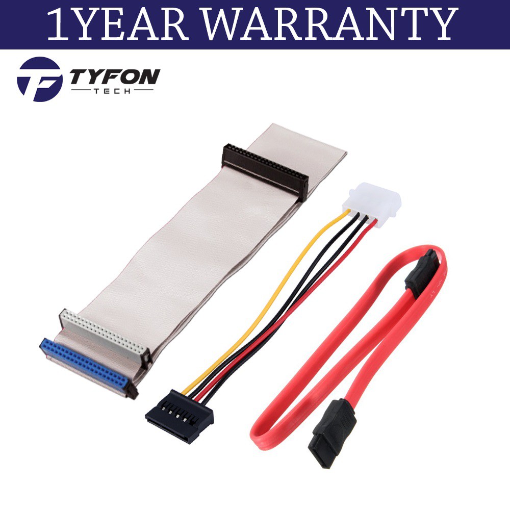 IDE PATA Cable + Serial-ATA SATA Cable + Power Cable Converter