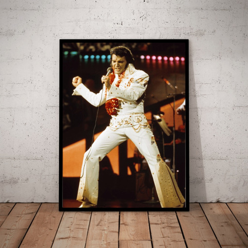 Lindo Quadro Decorativo Fotografico  Do Rei Elvis Presley 42