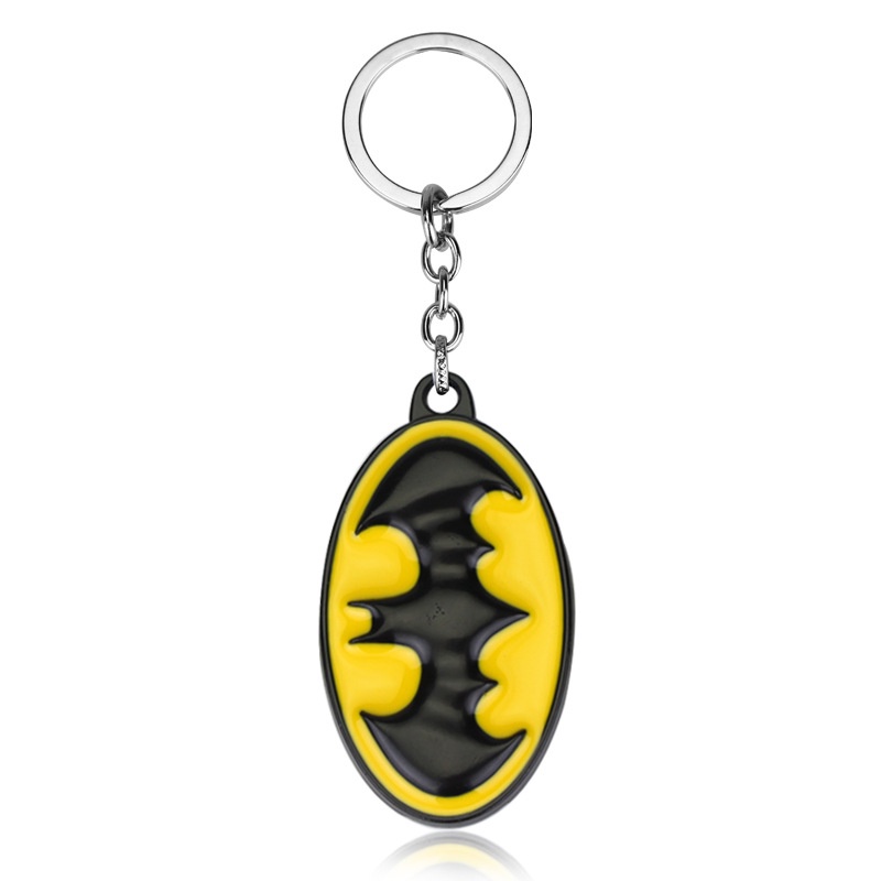 Chaveiro Batman amarelo morcego preto - Colecionismo