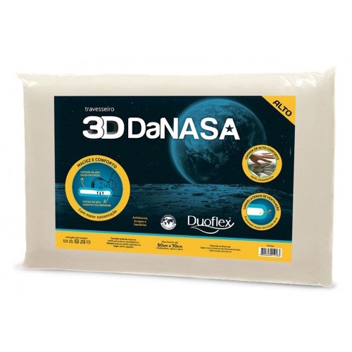 Travesseiro 3D Danasa Duoflex 13cm Altura - Duoflex em Oferta na Shopee