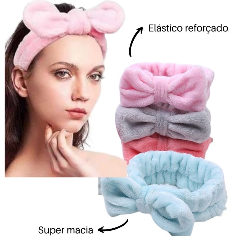 Faixa De Cabelo Para Maquiagem E Skincare Shopee Brasil