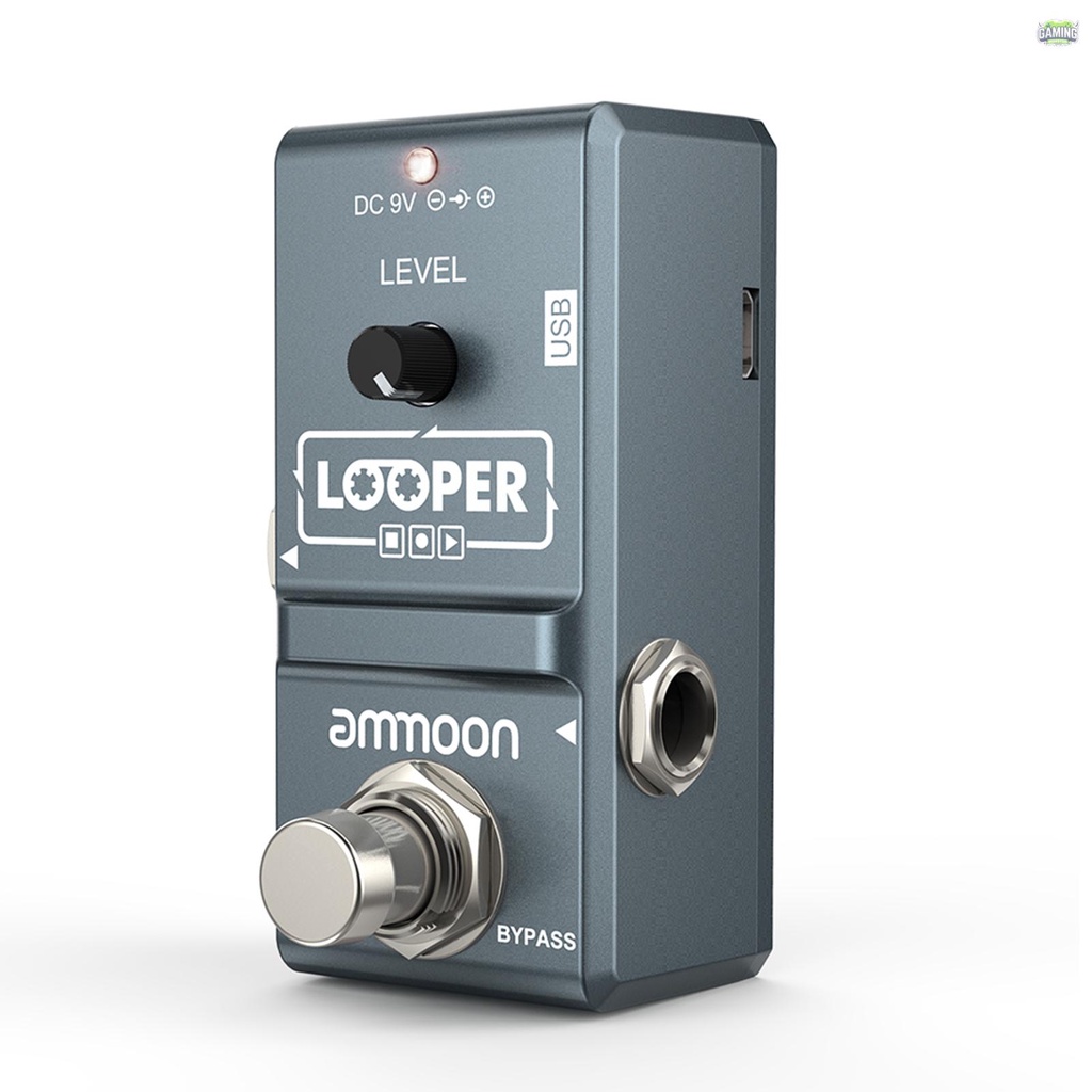 ammoon AP09 Nano Loop Efeito Guitarra Elétrica Pedal Looper True