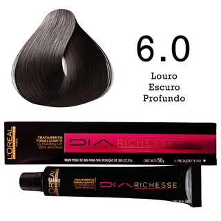 Tonalizante Capilar 6.0 Louro Escuro Profundo Diarichesse 50g | L