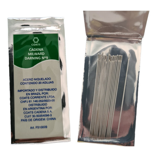 Agulha de Costura - Número 9 - A Mão - Corrente - Pacote com 20 Unidades em Oferta na Shopee