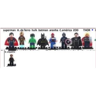 Lego Compatível - Super Herois - Marvel e DC. Unidade Promoção