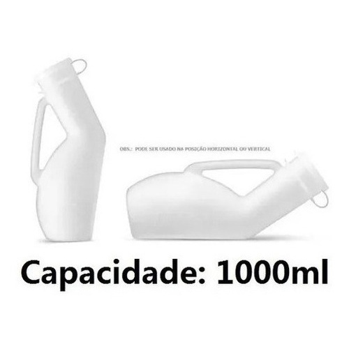 Papagaio Plástico Urinol Masculino Para Incontinência Urinária Taylor 1000ml Acamado Necessidade Básica