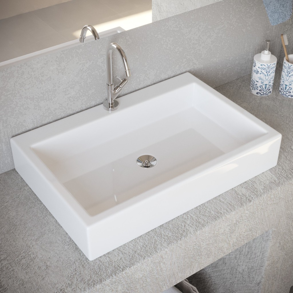 Cuba De Banheiro, Croy, Modelo Madri 56x38, Pia De Banheiro em Oferta na Shopee