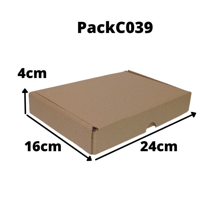 Caixa Mini Envios 24x16x4 Cm - Direto De Fábrica - 10 Caixas