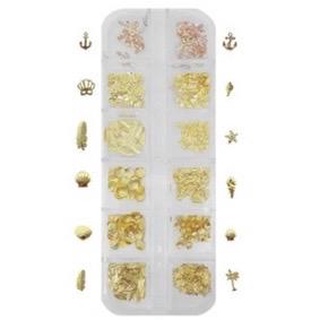 Kit Decoração De Unhas Joinhas Encapsuladas Joias Pedrarias Nail Art Fundo Do Mar Coroa Pen