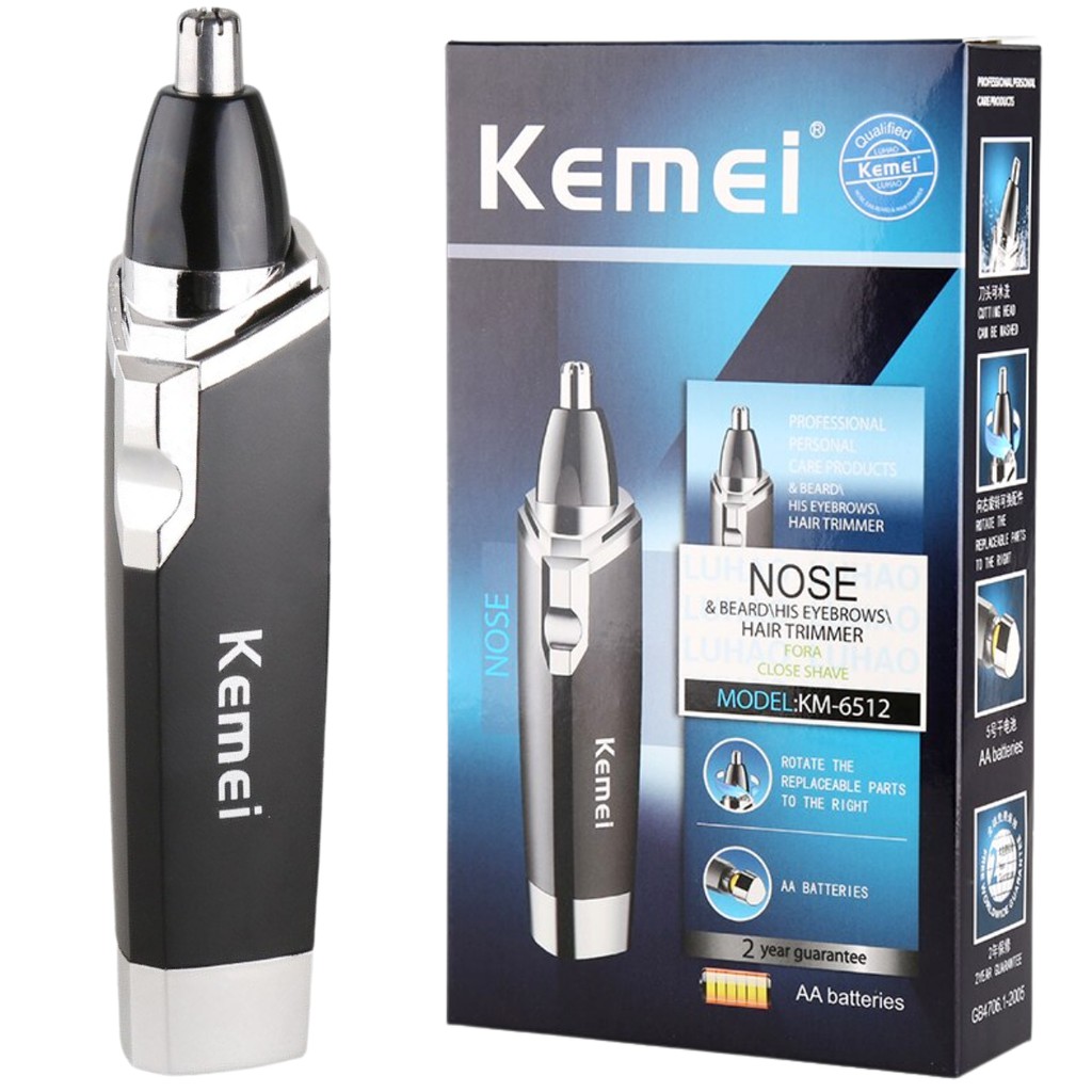 Aparador de Pelos Nariz Ouvido Kemei KM-6512 Higiene Pessoal
