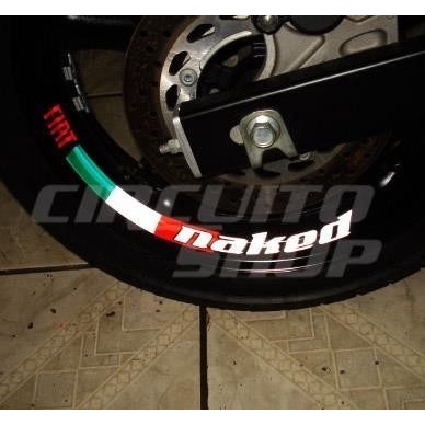 Adesivo Refletivo Roda Moto Yamaha Fiat Naked Xj6 R1 Fazer