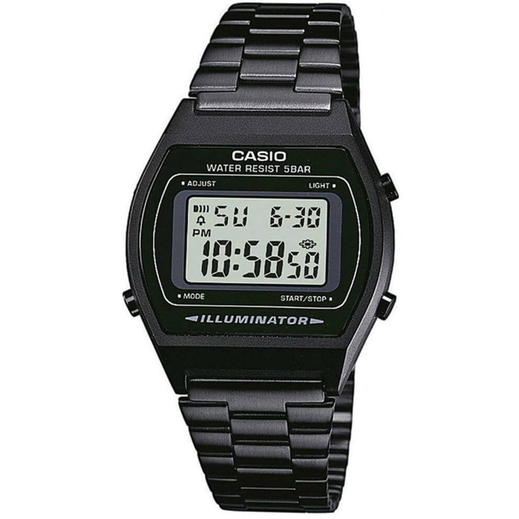 Relógio Casio Unissex Vintage Quadrado Digital Preto B640Wb-1Adf