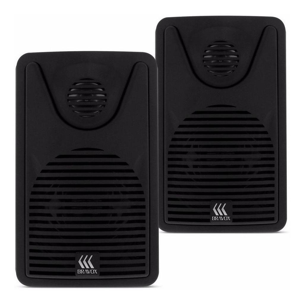 Par Caixa Acustica Bsa Foco 35 Preta 4 Ohms 60w Rms Bravox - Spare Parts and Accessories for Vehicles