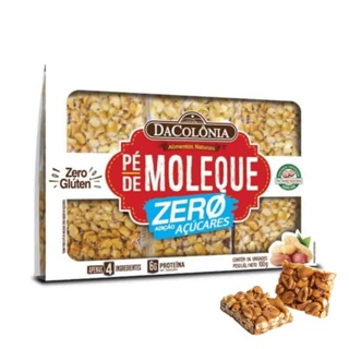 Pé de Moleque Zero Açúcares DaColônia 100g em Oferta na Shopee