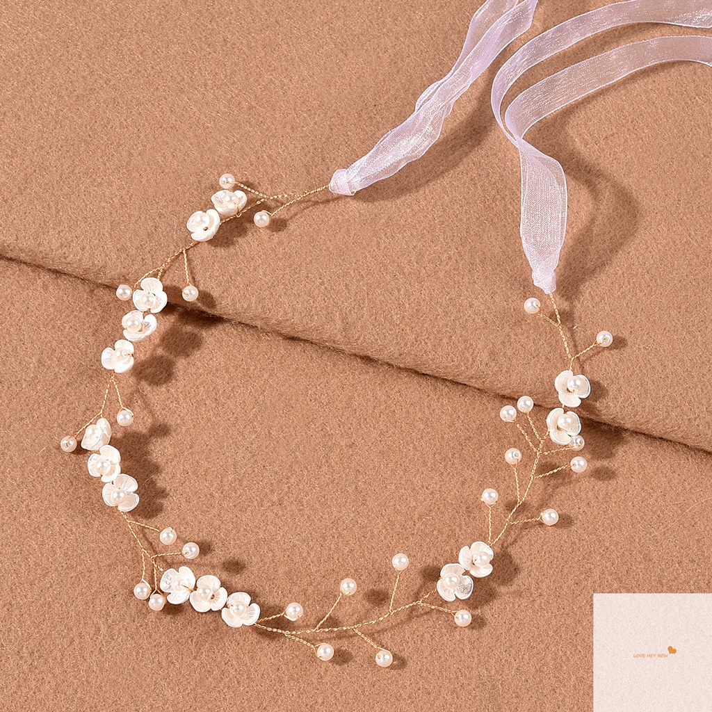 Tiara De Noiva Com Pétalas De Pérola / Acessórios De Cabelo Para Festa De Casamento