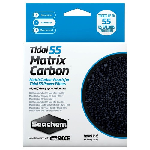 SEACHEM REFIL MATRIX CARBON TIDAL 55 ( REFIL FILTRO HANGON SEACHEM TIDAL ) - UN