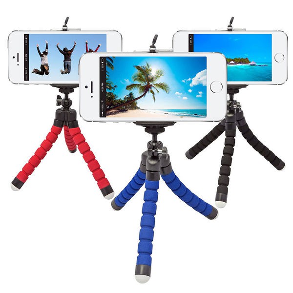 Suporte para Celular Mini Tripé Flexível Suporte Celular de Mesa colorido 23cm