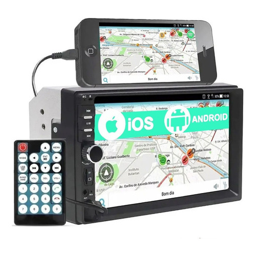 Central Multimidia Kit Radio Som Mitsubishi Asx L200 Triton em Oferta na Shopee