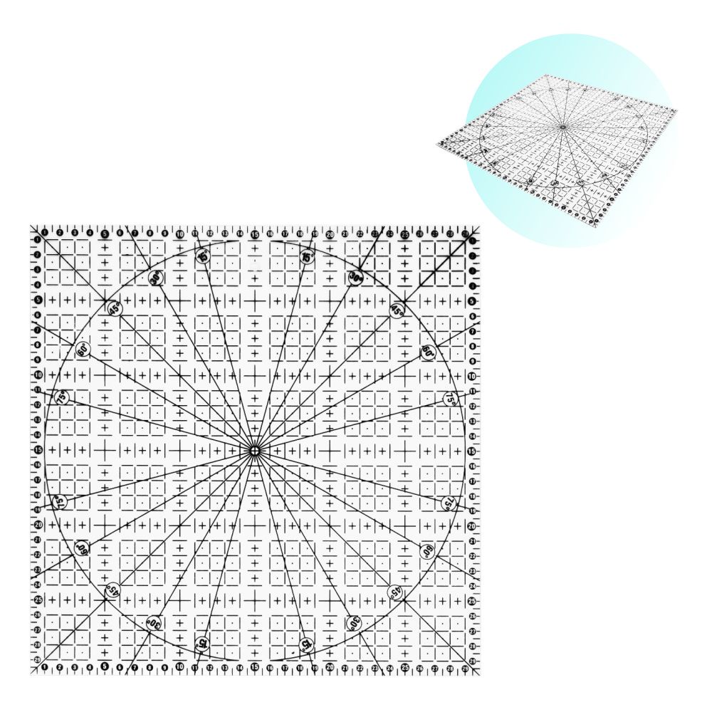 Régua 30x30cm Acrílico Para Artesanato Patchwork Scrapbook em Oferta na Shopee