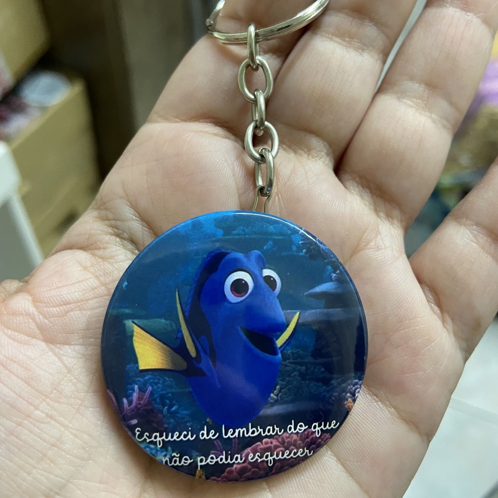 KIT Bottons/Chaveiros/Imãs 4,5cm Personalizados Dory Procurando o Nemo