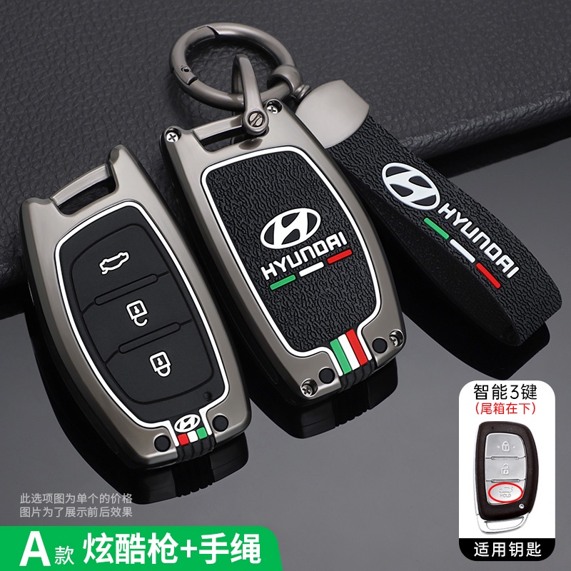 Kompatibel mit Hyundai und Kia - 3 Tasten Auto Schlüsselgehäuse Kompatibel mit i10 i20 i30 ix20