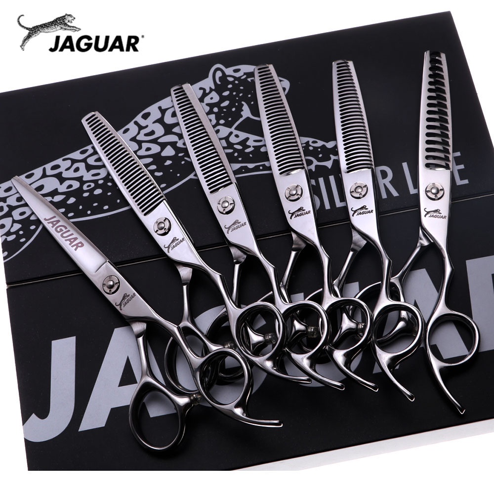 JAGUAR 6 " Tesoura De Cabelo Profissional Conjunto De Tesouras De Cabeleireiro Corte + Desbaste Barbeiro Estilos Clássic