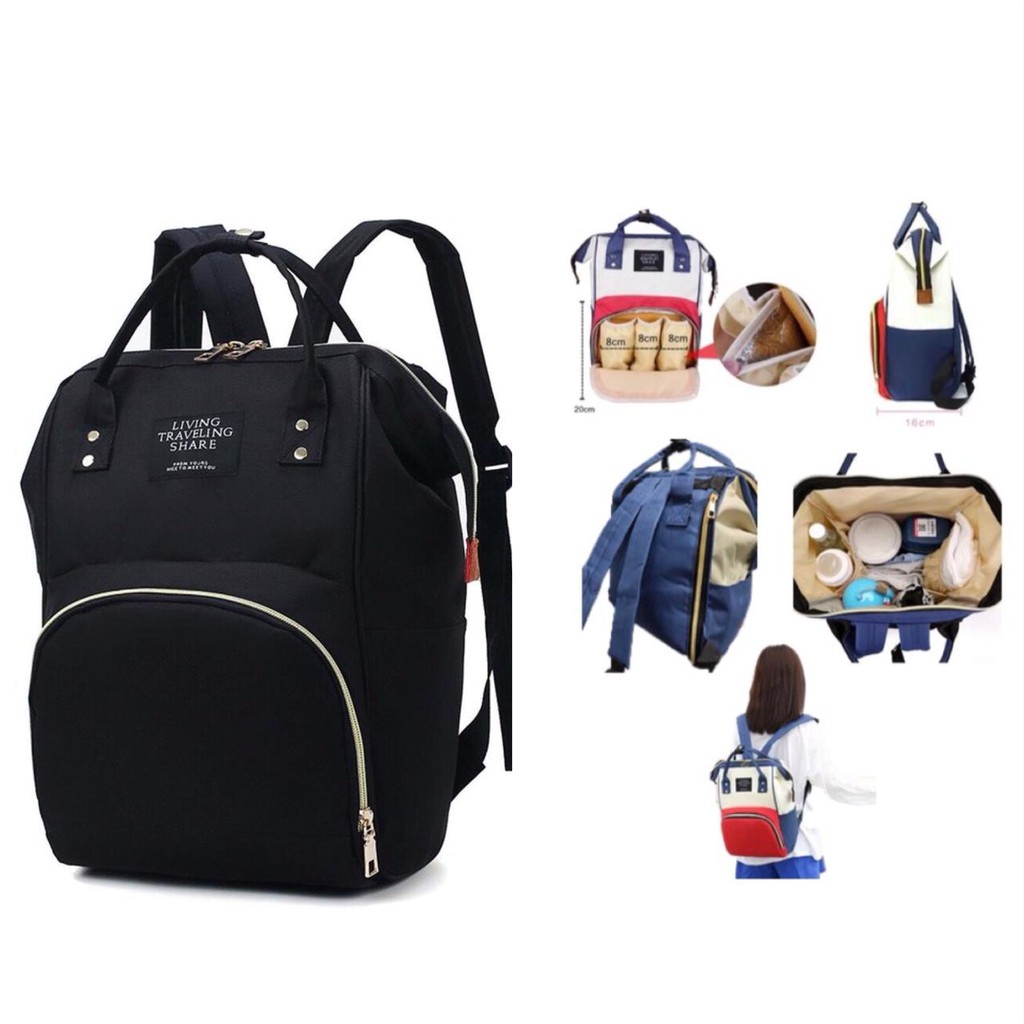 Bolsa Mochila Maternidade Atras Tem Ziper Multifuncao Bebe Pronta Entrega 1017 Shopee Brasil