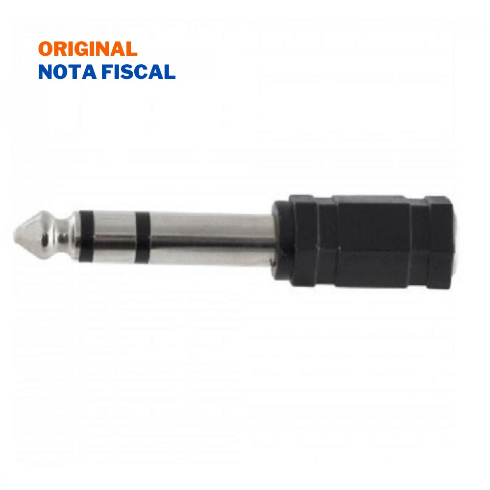 Adaptador Estéreo para Fone de Ouvido P2 Fêmea x P10 Macho HA034 HYX