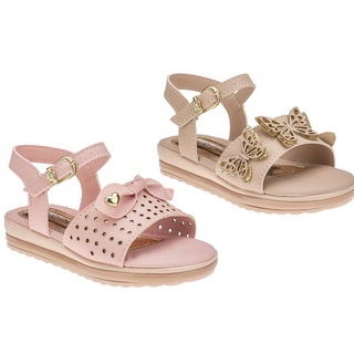 Kit 2 Pares Sandalia Infantil Feminina Sandália Direto Fabrica