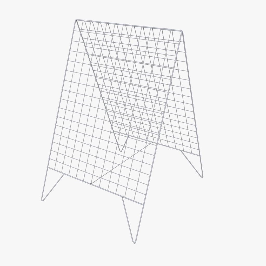 Expositor Cavalete Biombo Telado 100cm X 60cm - Branco