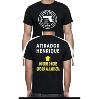 Camisa Atirador Nome Personalizado em Oferta na Shopee