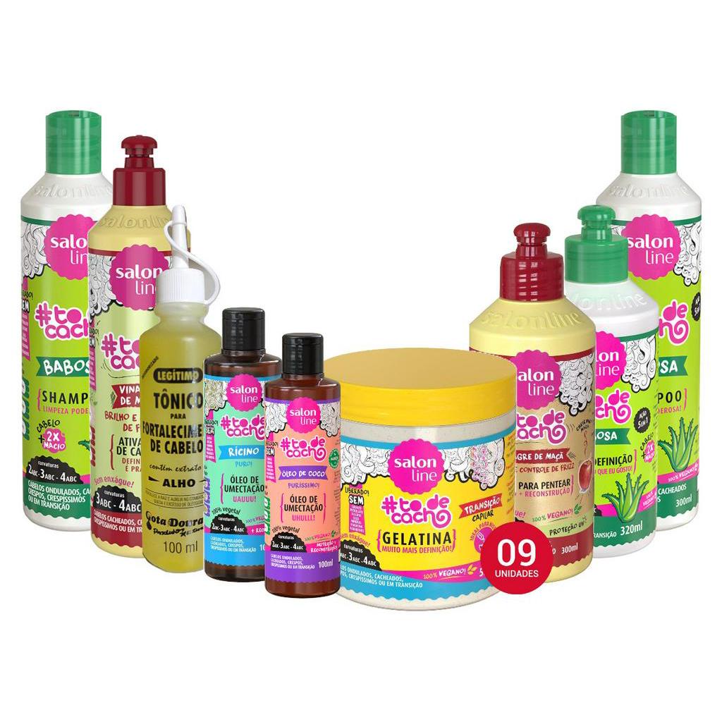 Kit Transicao Capilar Salon Line Especial Babosa Vinagre Maca Fortalecedor 09 Itens Shopee Brasil