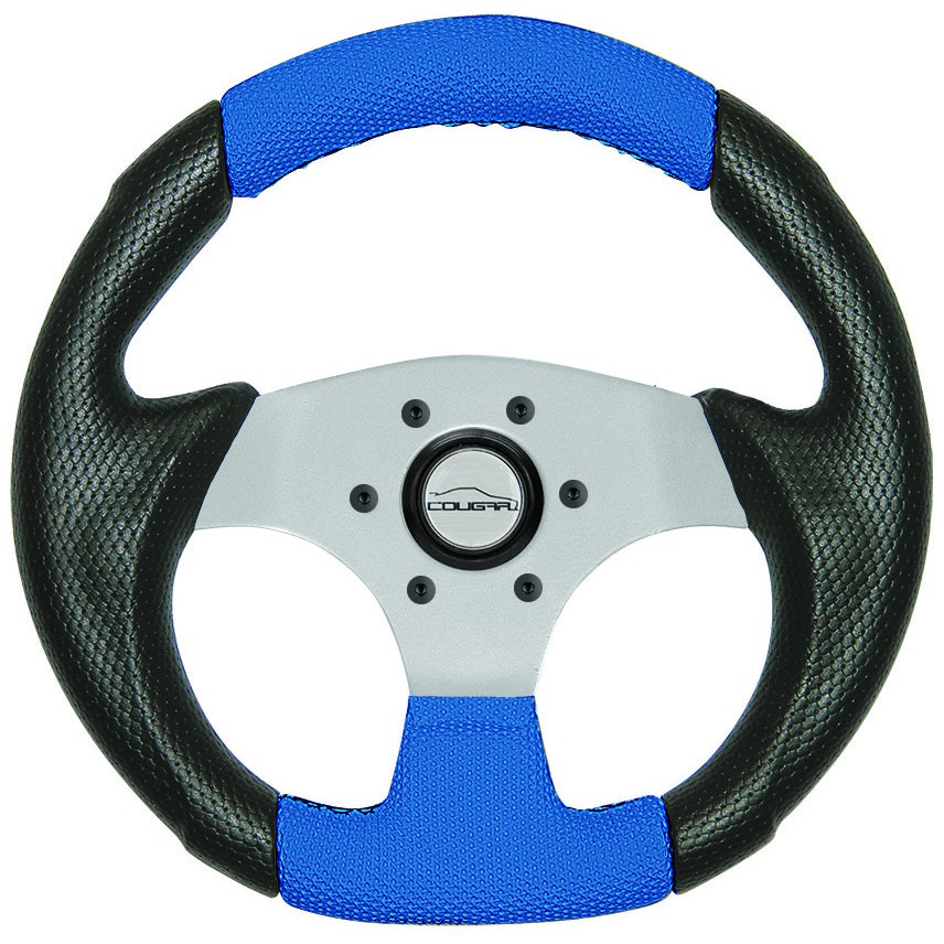 Volante Esportivo Cougar para Buggy de 28 cm com cubo de instalação de Buggy e Fusca Antigo